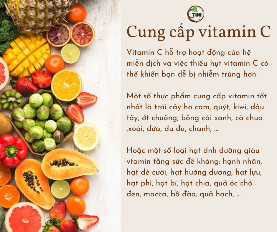 Cung cấp vitamin C - cách giúp tăng hệ miễn dịch